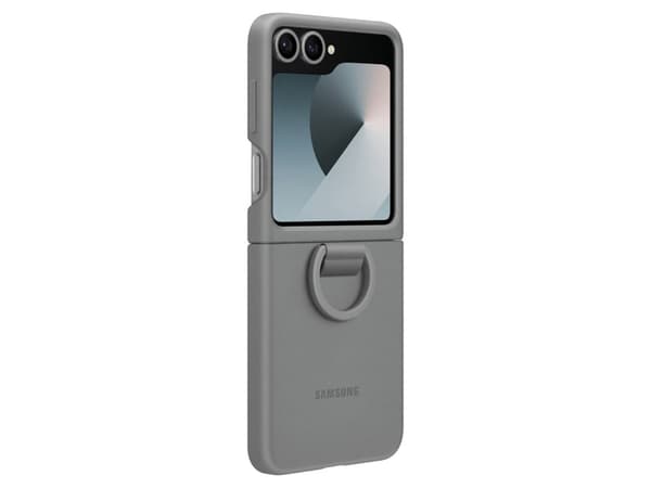 Samsung Silikondeksel m/ring Samsung Flip6 - Grå