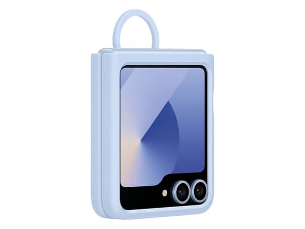 Samsung Silikondeksel m/ring Samsung Flip6 - Blå