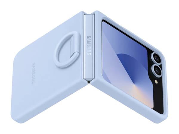 Samsung Silikondeksel m/ring Samsung Flip6 - Blå
