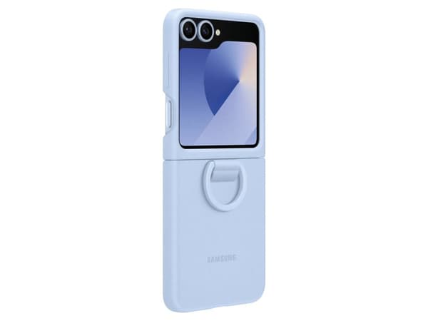 Samsung Silikondeksel m/ring Samsung Flip6 - Blå