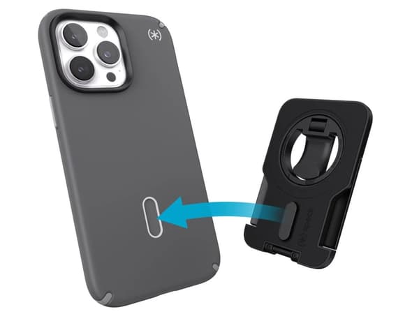Speck ClickLock StandyGrip MagSafe - Svart