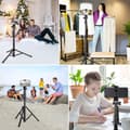 Miniatyrbillede 4 af 4: Mobilt Stativ / Kamera Stativ Selfie Stick Stativ (43-160 cm)