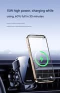 Miniatyrbillede 3 af 5: Philips trådløs opladningsholder til mobiltelefon i bilen, intelligent induktionsluftudtag, hurtig opladningsartefakt