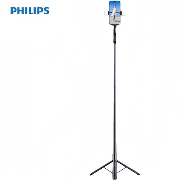Philips Mobiltelefonholder Gulvfotografering Stativ Selfie Stick Udendørs Rejse Bærbar