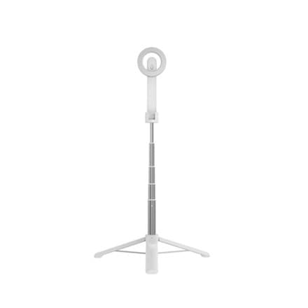Fastmonteret | Selfiestang med stativ | MagSnap | Bluetooth | Hvid | 72 cm | Aluminiumslegering, ABS, PC | 170 g