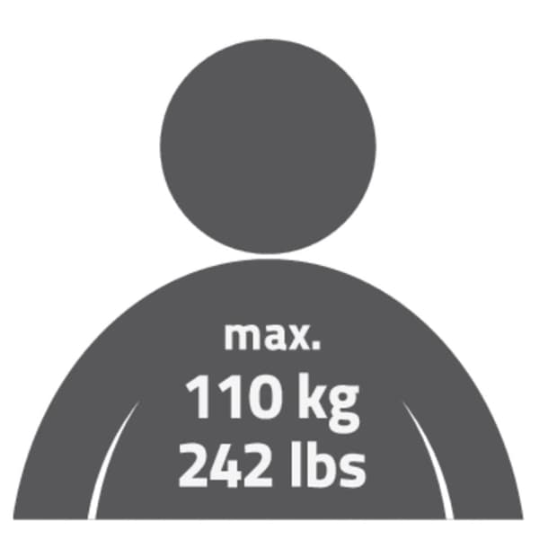 RIDDER Baderomskrakk rund hvit 110 kg A00603101