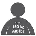 Miniatyrbilde 6 av 7: RIDDER Baderomsstol hvit 150 kg A00602101