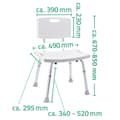 Miniatyrbilde 7 av 7: RIDDER Baderomsstol hvit 150 kg A00602101