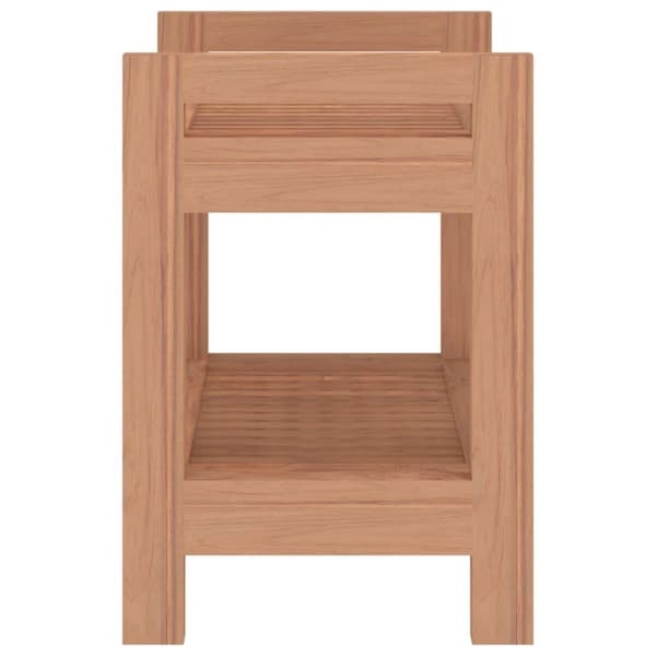 vidaXL Sidebord til baderom 60x30x45 cm heltre teak