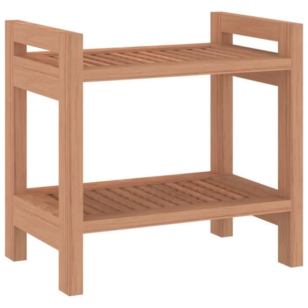 vidaXL Sidebord til baderom 60x30x45 cm heltre teak