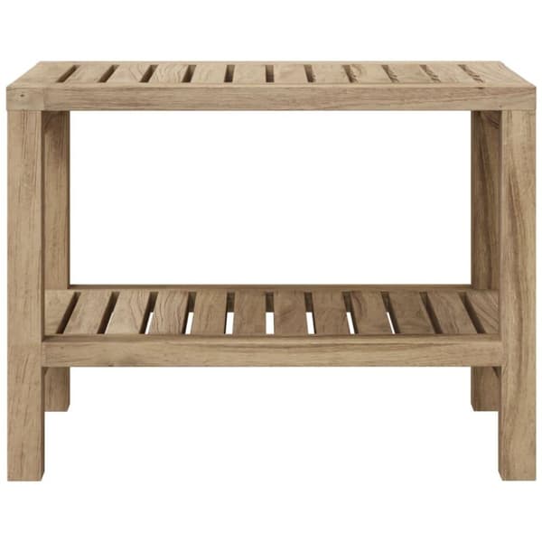 vidaXL badeværelsesbord 60x30x45 cm massivt teaktræ