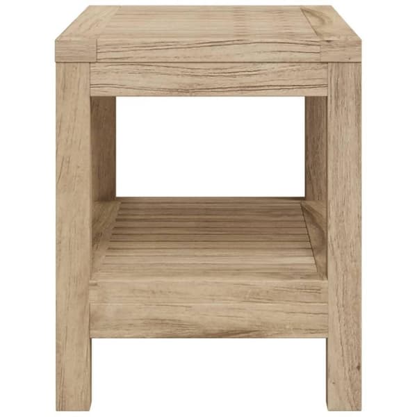 vidaXL badeværelsesbord 60x30x45 cm massivt teaktræ