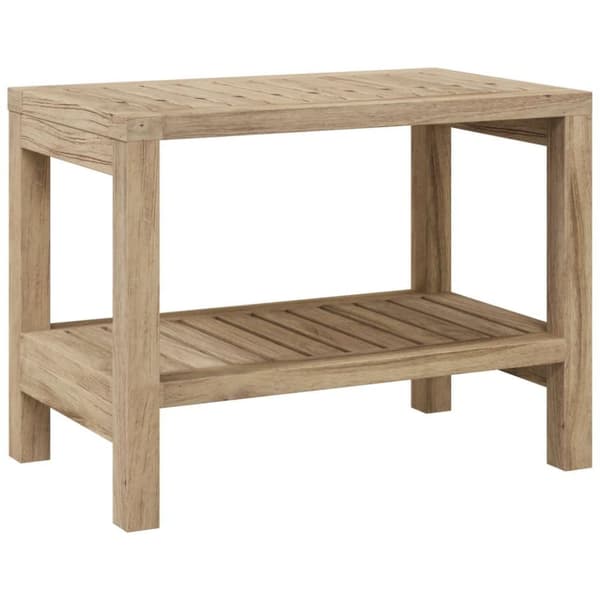vidaXL badeværelsesbord 60x30x45 cm massivt teaktræ