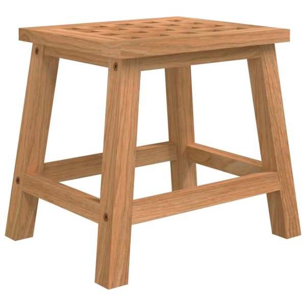 vidaXL skammel 29x22,5x25,5 cm massivt valnøddetræ