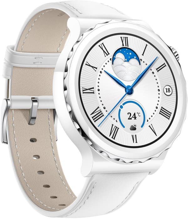 Huawei WATCH GT 3 Pro 3,35 cm (1.32") AMOLED 43 mm Digitaalinen 466 x 466 pikseliä Kosketusnäyttö 4G Valkoinen GPS (satelliitti)