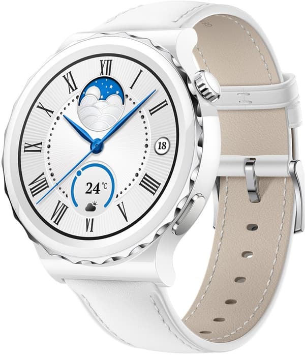 Huawei WATCH GT 3 Pro 3,35 cm (1.32") AMOLED 43 mm Digitaalinen 466 x 466 pikseliä Kosketusnäyttö 4G Valkoinen GPS (satelliitti)