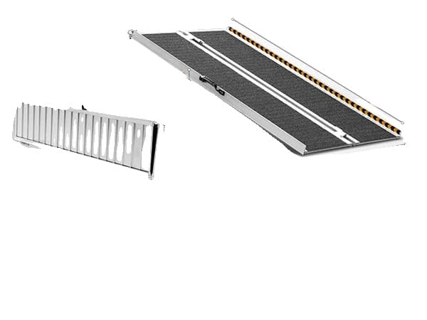 Rullstolsramp, portabel, halkfri, 48 tum