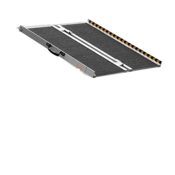 Rullstolsramp, portabel, halkfri, 24 tum