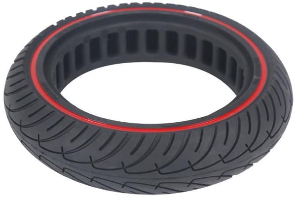 8.5inchSolidtirewithcolordots Red/blue/yellow Red