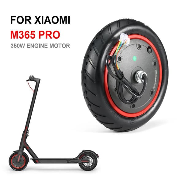 Xiaomi M365 Pro Motor, 350W Kraft, Holdbar Gummi og Aluminium Konstruktion,350W M365 Pro350W M365 Pro