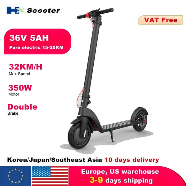 Elektrisk Kick Scooter, 350W Effekt, 10AH Batterikapacitet,350W5AH