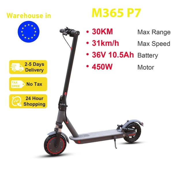El-scooter, Lång räckvidd 30 km, Maxhastighet 31 km/h,M365 PRO(31KM/H 35KM 36V 10.5AH)