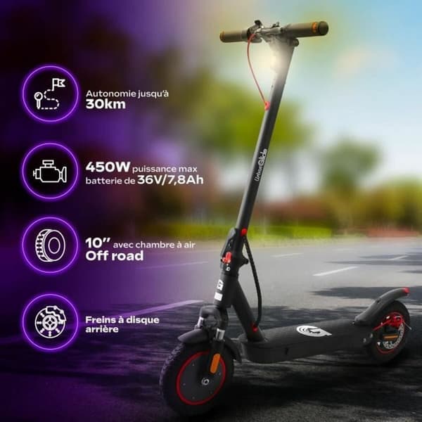Elektrisk Scooter Urbanglide 100 MAX Svart 350 W 25 km/h