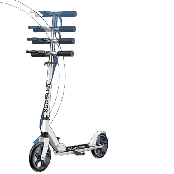 Stads-scooter, Justerbar Höjd, Säker Handbroms,Rosa