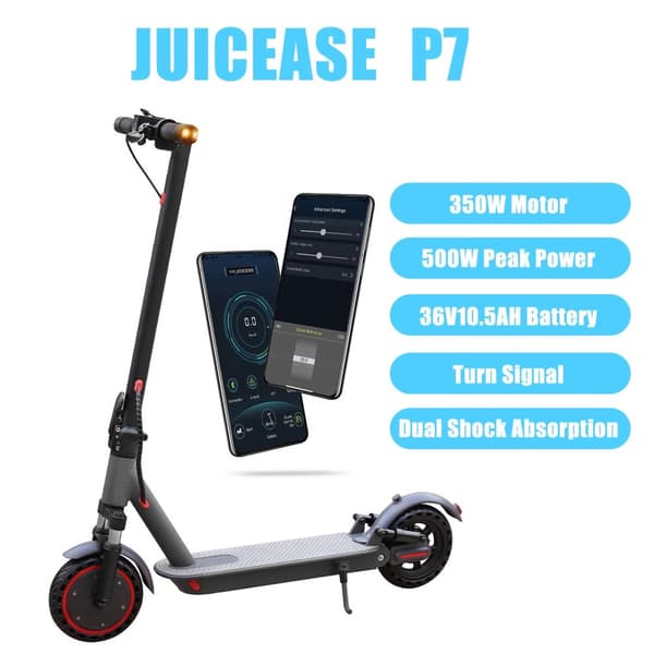 El-scooter, 500W toppeffekt, 31KM/H maxhastighet,10.5AH 31KM/H