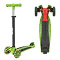 Miniatyrbillede 1 af 2: Børnescooter, Justerbar Højde, Lysende Hjul,lys grøn