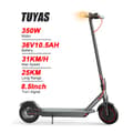 Miniatyrbillede 2 af 2: El-scooter, 31KM/H Max Hastighed, 350W Kraftfuld Motor,31KM/T 350W