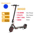 Pikkukuva 2 / 2: Sähköscooter, maksimi nopeus 31 km/h, maksimi kantama 20 km,365GO
