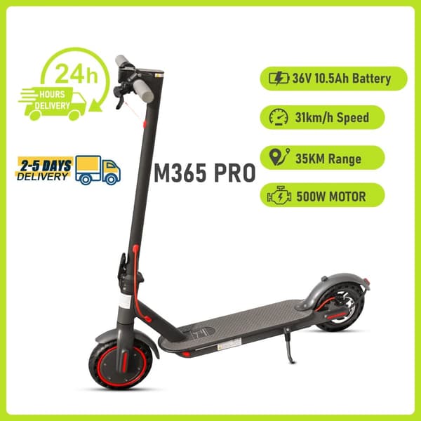 El-scooter, 500W motor, 35 km max räckvidd,M365Pro (500W 35 km)