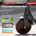 Pikkukuva 4 / 4: Sähköscooter, 350W Teho, 24-34 km Kantama, 8.5 Tuuman Renkaat,w5