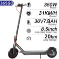 Miniatyrbild 2 av 2: Elektrisk sparkcykel, 350W motor, topphastighet på 31km/h, 365GO 78AH 350W, Frankrike