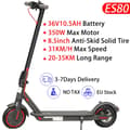 Miniatyrbild 2 av 2: El-scooter, Kraftfull motor, Hopfällbar design, ES80 350W105AH