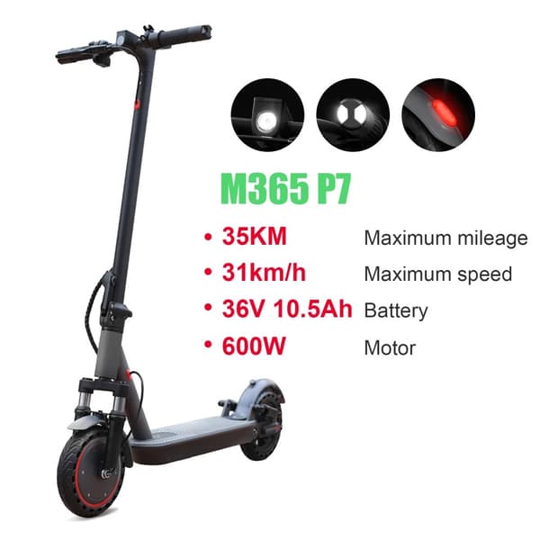 AOVOPRO Elektrisk Scooter, 35KM Räckvidd, 31KM/h Hastighet,M365 P7 AP07