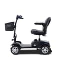 Miniatyrbild 3 av 11: 300W Fyrhjulig elrullstol för seniorer – Kompakt, blå, utomhusbruk – Mobilitetsskoter, Elscooter för äldre, Senior skoter, Elfordon för äldre