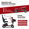 Miniatyrbild 9 av 10: MAX PLUS Elrullstol för äldre – Mobilitetsskoter,  Elscooter för äldre, Senior skoter, Elfordon för äldre, Rörlighetshjälpmedel, 4-hjulig elskoter