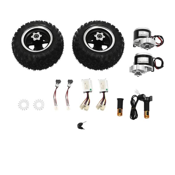 Elektrisk Motor Kit, 250W Børsteløs Gearmotor, Max Hastighed 6,21 mph
