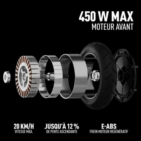 Elektrisk Scooter Segway Svart 450 W 20 km/h