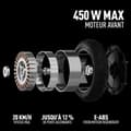 Miniatyrbilde 8 av 8: Elektrisk Scooter Segway Svart 450 W 20 km/h