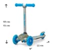 Miniatyrbild 2 av 10: Milly Mally Scooter Zapp Grå