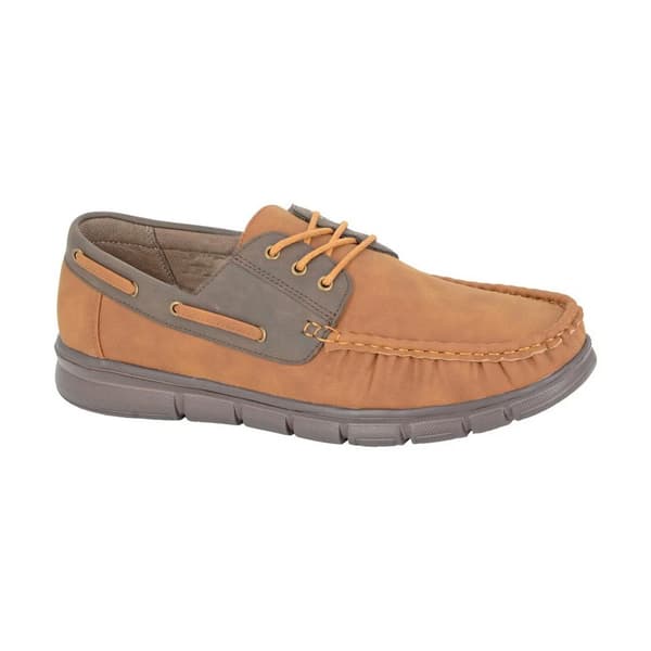 Scimitar Mens Boat Shoes Tan/Brown 6 UK