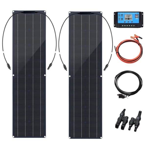 Solcellepanel, 100 Watt, 12V, 50W