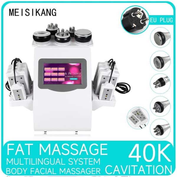 Ultralyd Kavitationsmaskine, Reduktion af Cellulite, Hudstramning, 120W,EU STIK