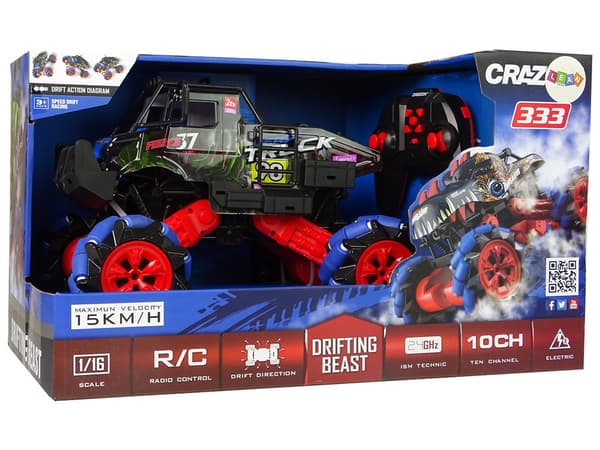 Remote Controlled 1:16 Blue 2.4G 360 Degree Terrain Drift Car