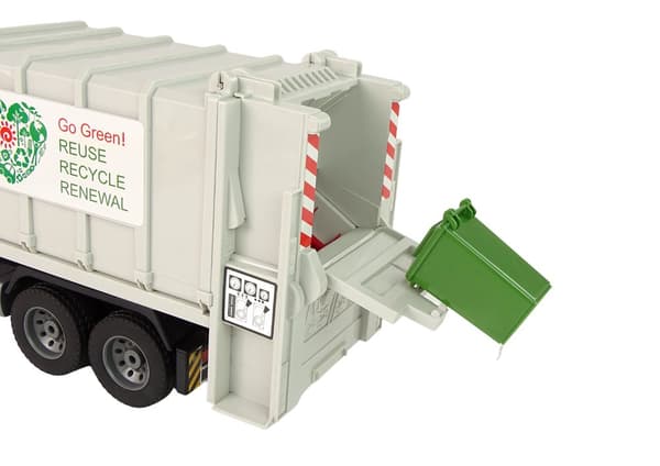 RC Garbage Truck Mercedes-Benz Antos Orange Trash