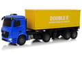 Miniatyrbillede 2 af 7: Large R/C truck Mercedes Arocs Blue 1:20 Container 58 cm Long