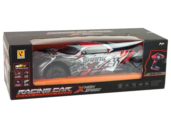 Sports Car R/C 1:8 Gray White